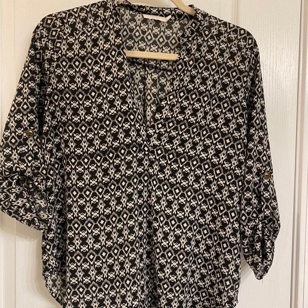 Aztec Flowy Blouse